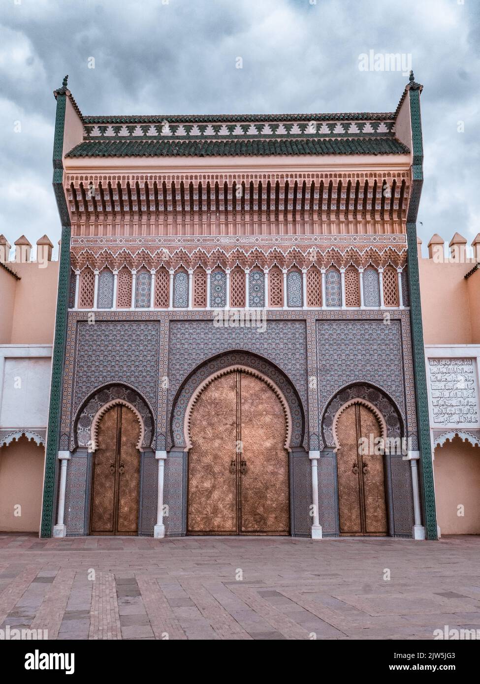 A vertical shot of the Royal Palace of Fez, Morocco Stock Photo - Alamy