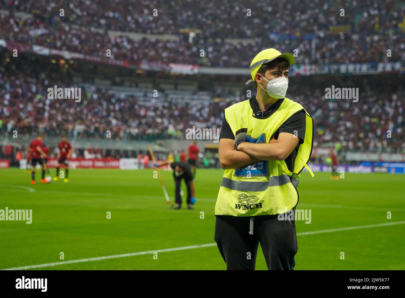 Steward during the Italian championship Serie A football match between