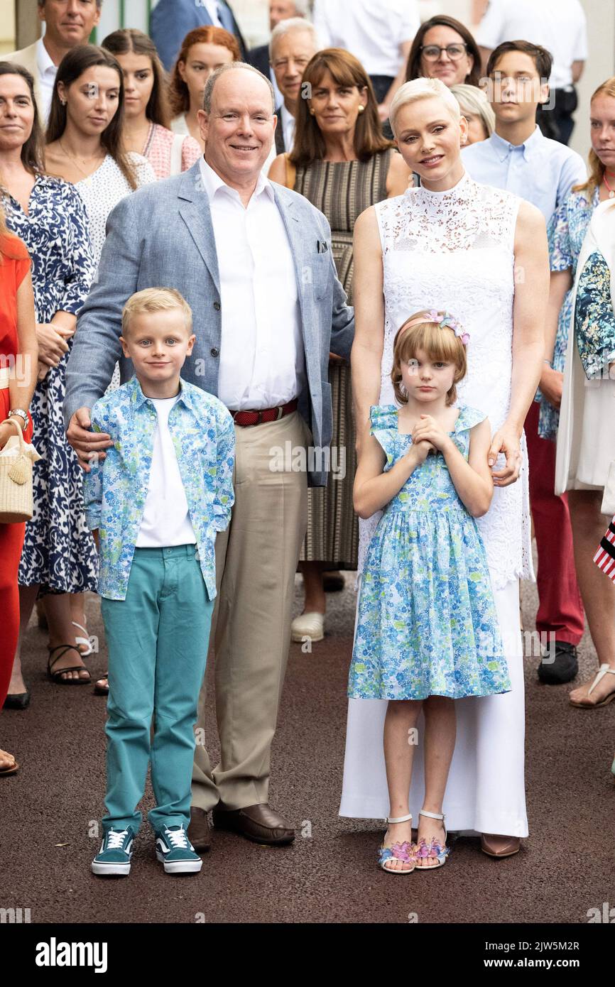 Princess Charlene of Monaco, Prince Jacques of Monaco, Prince Albert II(01)