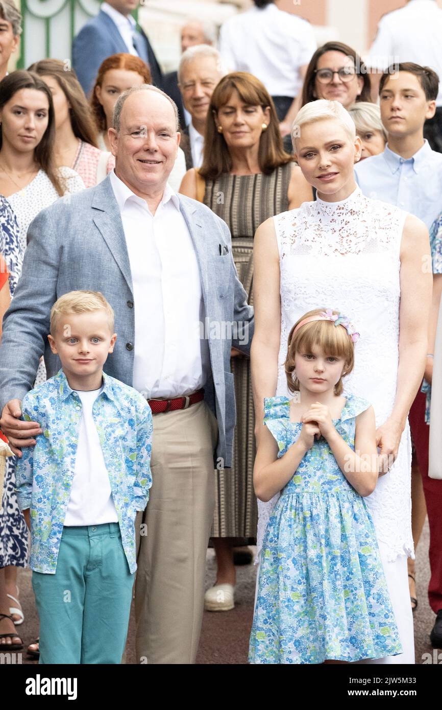 Princess Charlene Of Monaco Prince Jacques Of Monaco Prince Albert Ii Of Monaco And Princess