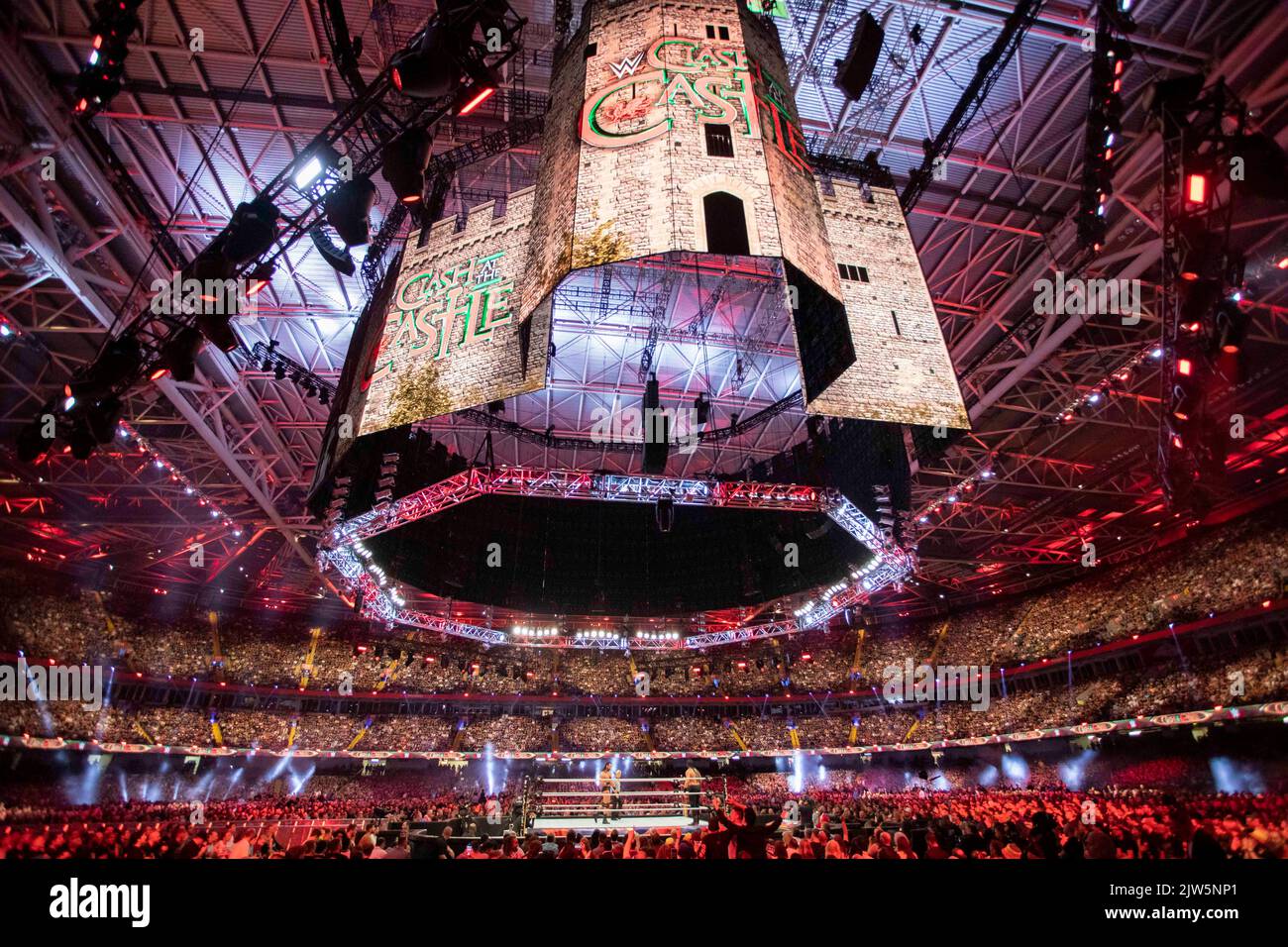 Cardiff, Wales, UK. 3rd Sep, 2022. General view during the WWE ‘Clash At The Castle' wrestling event at the Principality Stadium in Cardiff. Credit: Mark Hawkins/Alamy Live News Stock Photo