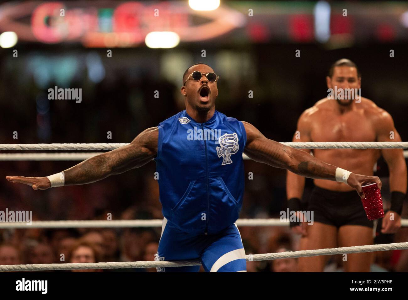 Cardiff, Wales, UK. 3rd Sep, 2022. the WWE ‘Clash At The Castle' wrestling event at the Principality Stadium in Cardiff. Credit: Mark Hawkins/Alamy Live News Stock Photo