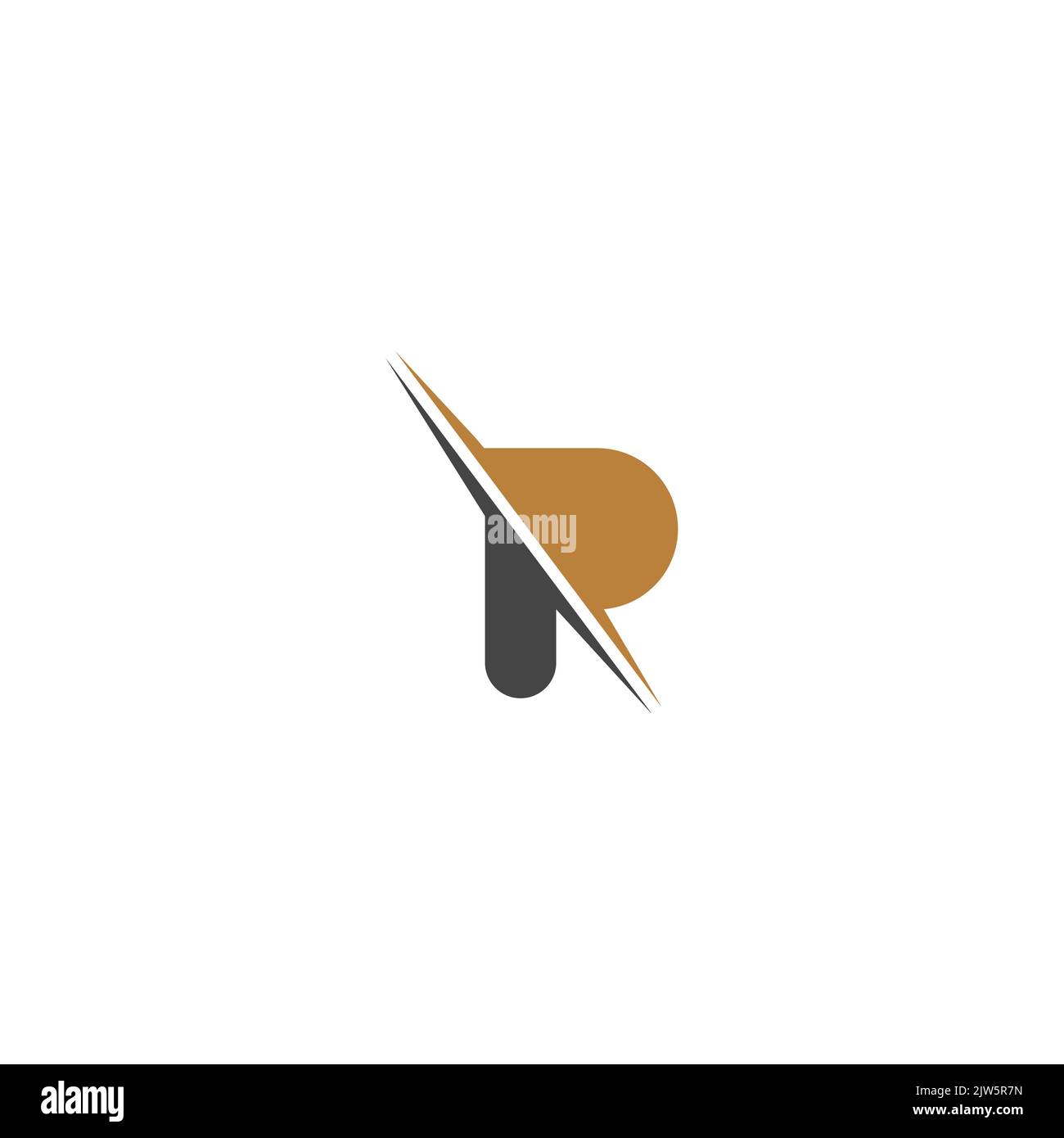 P, PP, Abstract initial monogram letter alphabet logo design Stock Vector