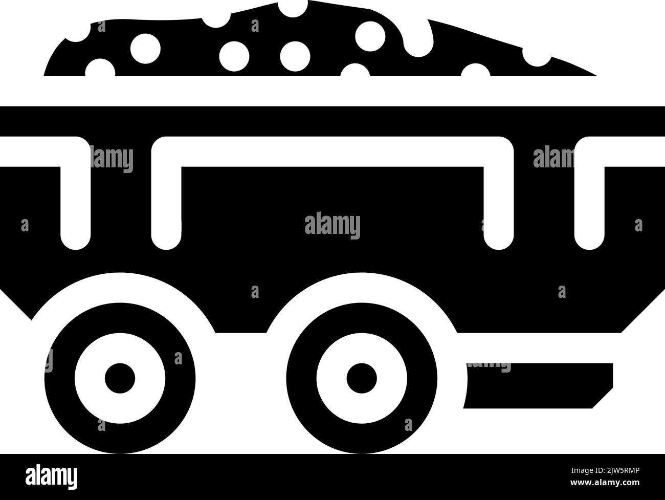 onion food trailer glyph icon vector illustration Stock Vector