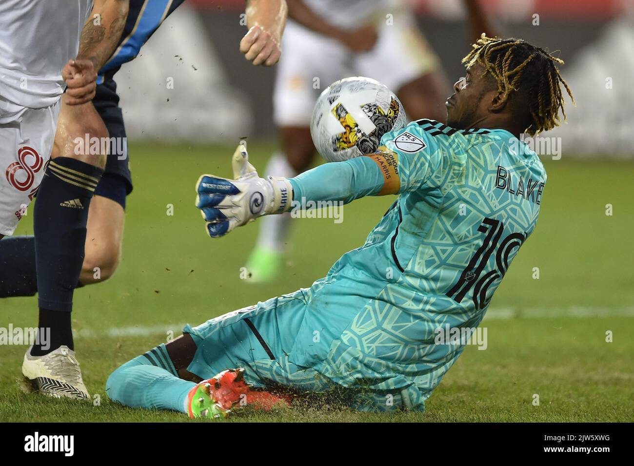 Harrison, New Jersey, USA. 3rd Sep, 2022. Philadelphia Union goalkeeper ...