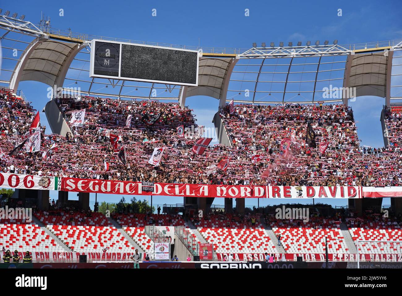 San Nicola stadium, Bari, Italy, September 03, 2022, Official Kombat Ball  Lega B 2022 - 2023 during SSC Bari vs SPAL - Italian soccer Serie B match  Stock Photo - Alamy