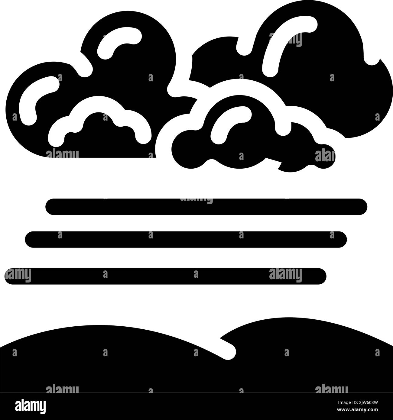 snow weather glyph icon vector illustration Stock Vector Image & Art ...