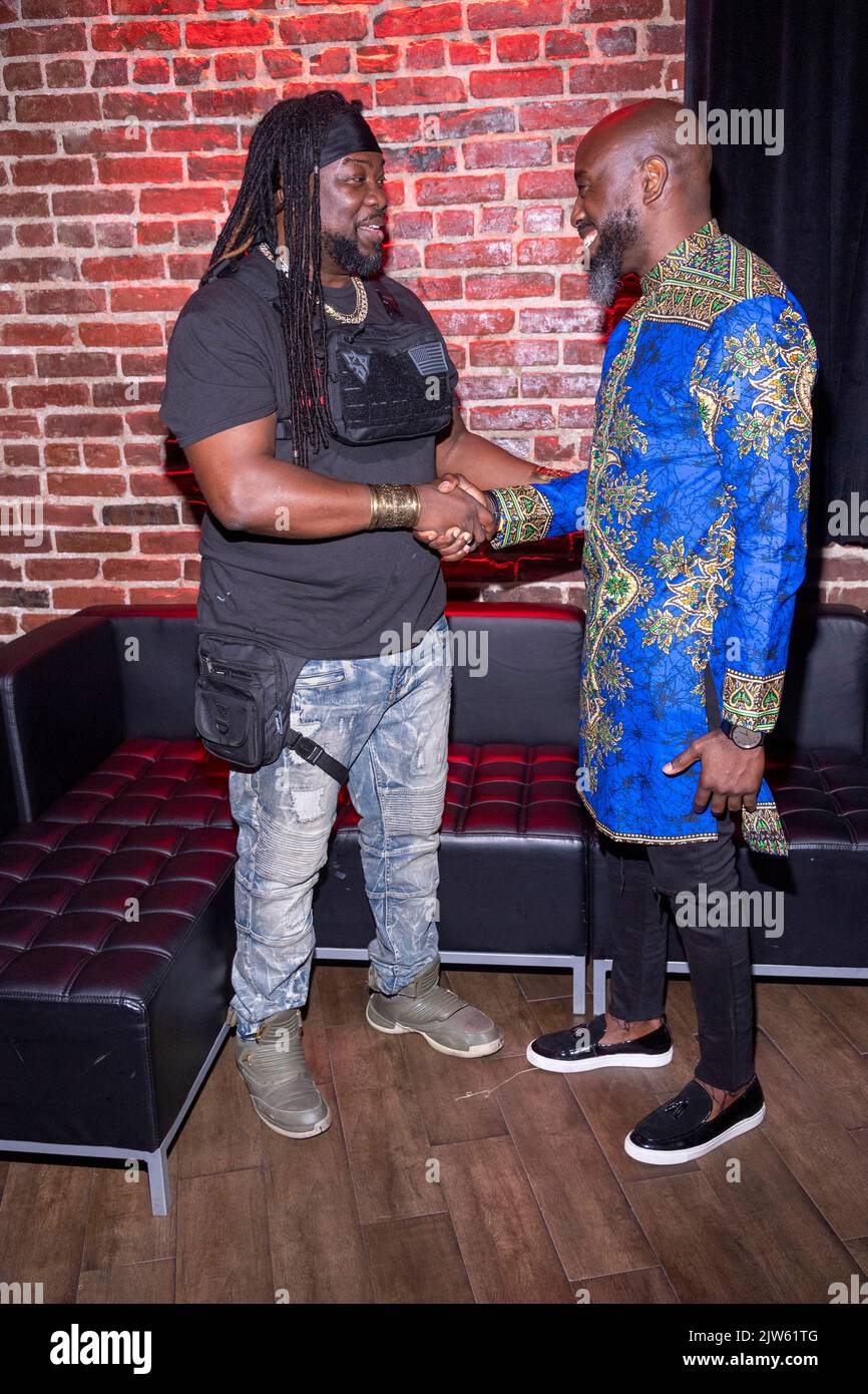 DJ Zuko, Peter Lentini attends Ankara Fest African Fashion and Music