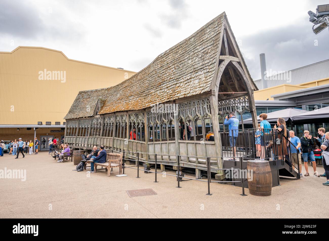 Leavesden, UK - August 23, 2022: Exhibits inside  the Making of Harry Potter tour at Warner Bros studio. Stock Photo