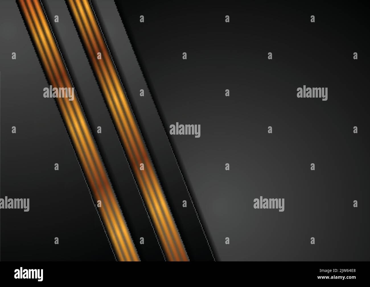 Black abstract corporate background with bronze lines. Vector design ...