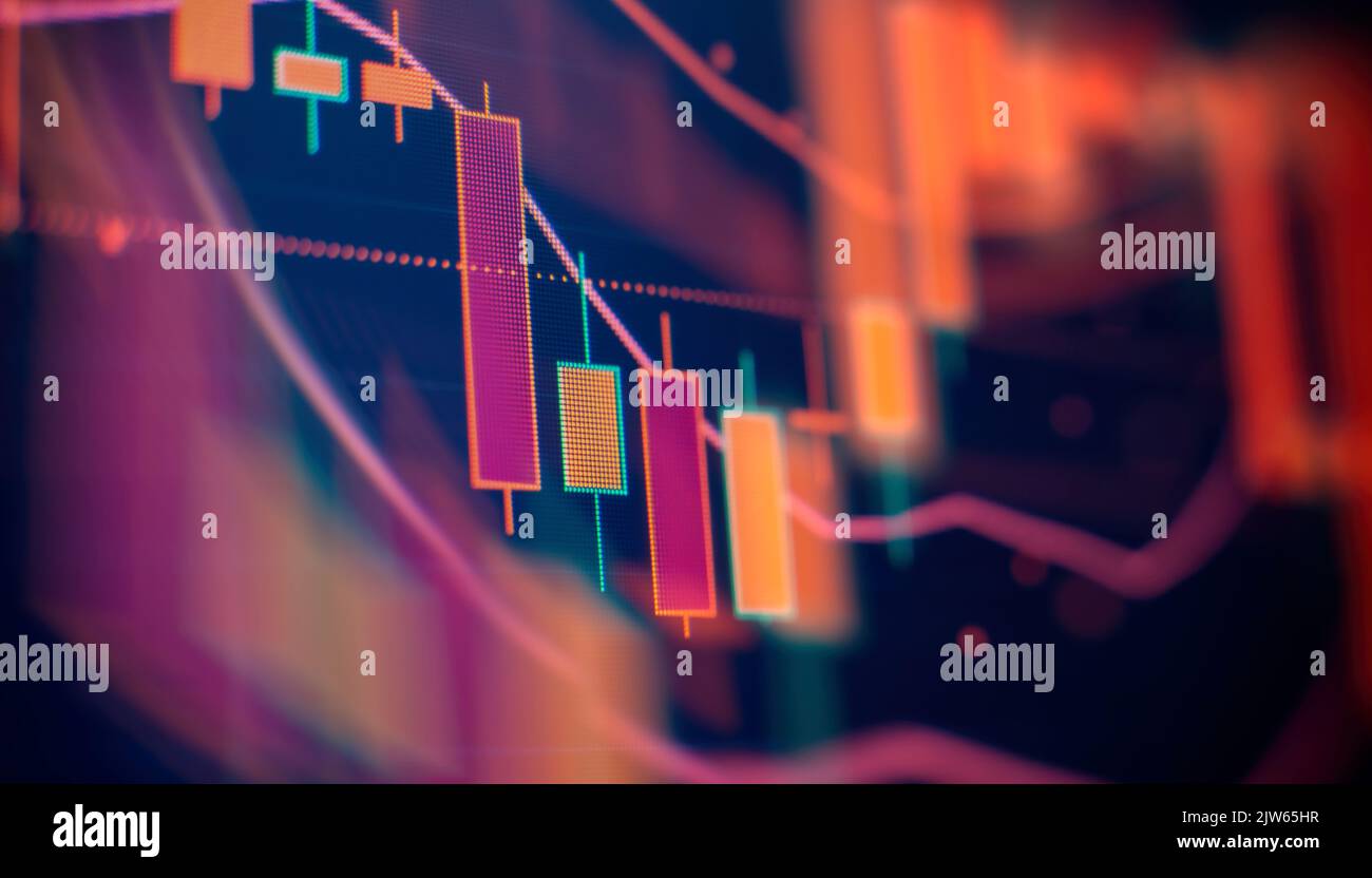 Stock exchange business screen data graph background. Background with ...