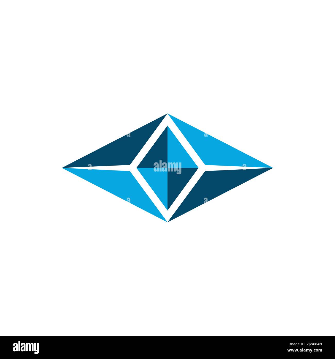 eye blue diamond logo icon vector graphic design Stock Vector