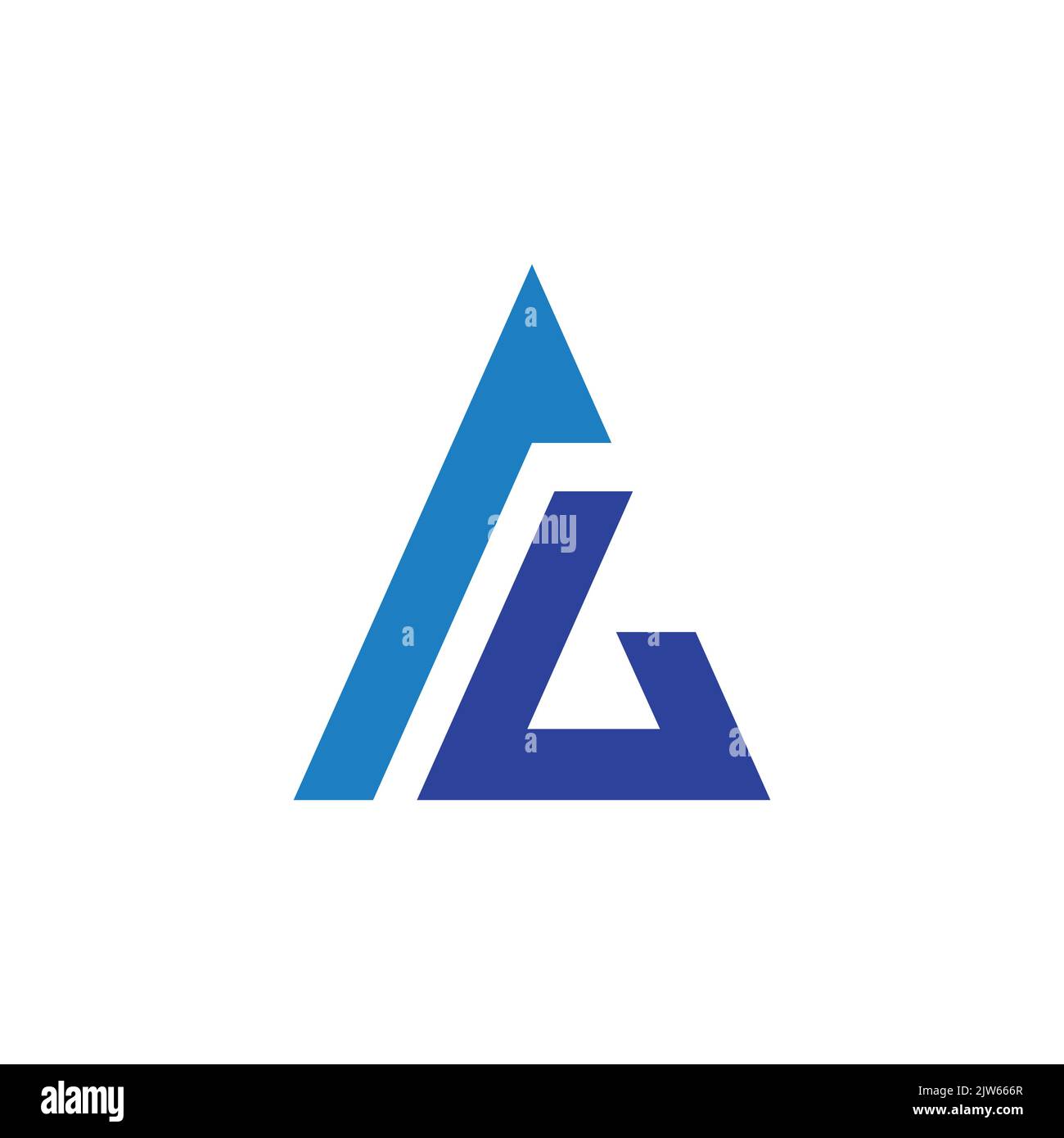 letter A G logo icon vector graphic design Stock Vector