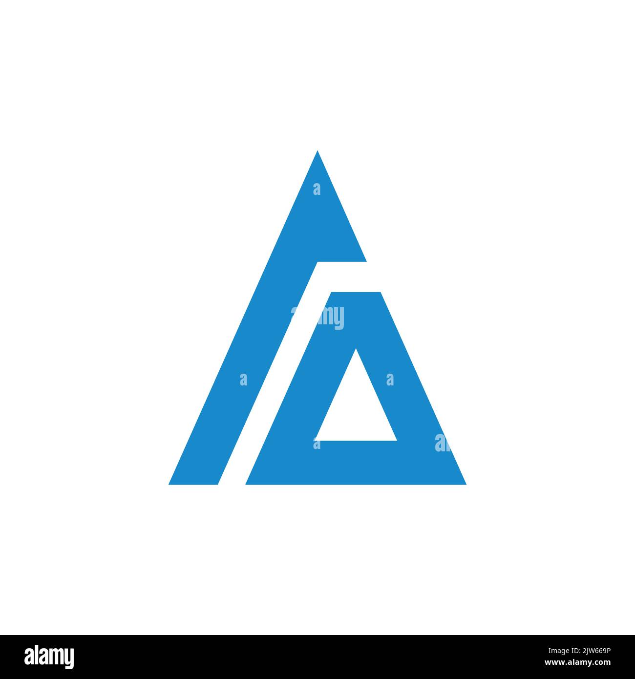 stylish letter A logo icon vector graphic design Stock Vector