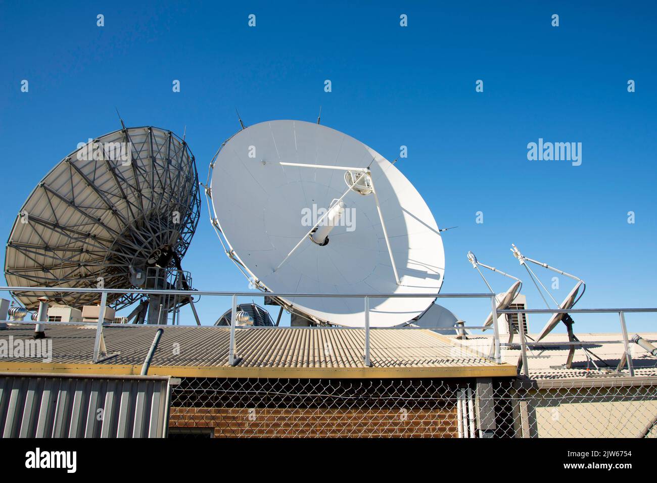 Satellite Dishes for Media Networks Stock Photo Alamy