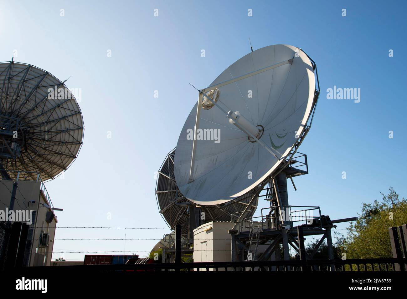 Satellite Dishes for Media Networks Stock Photo Alamy