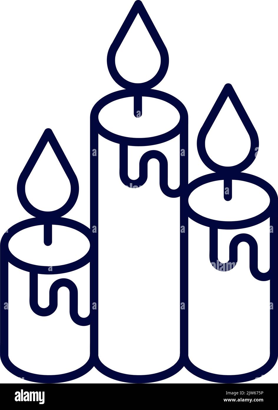 burning light candles Stock Vector Image & Art Alamy