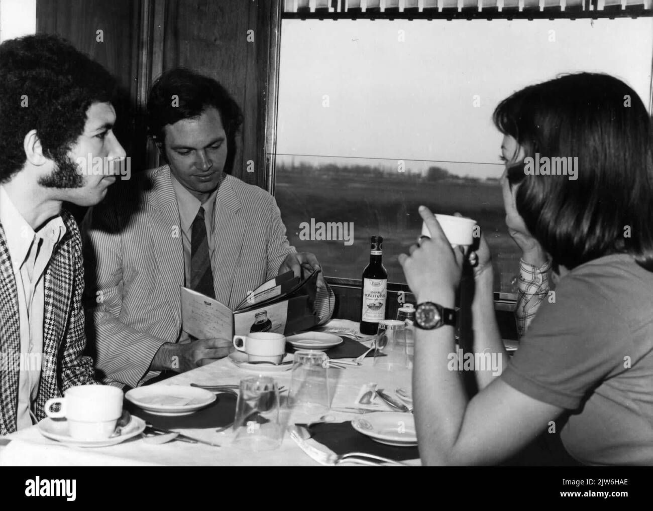 Image of passengers in the restoration car of a d train stock photo alamy