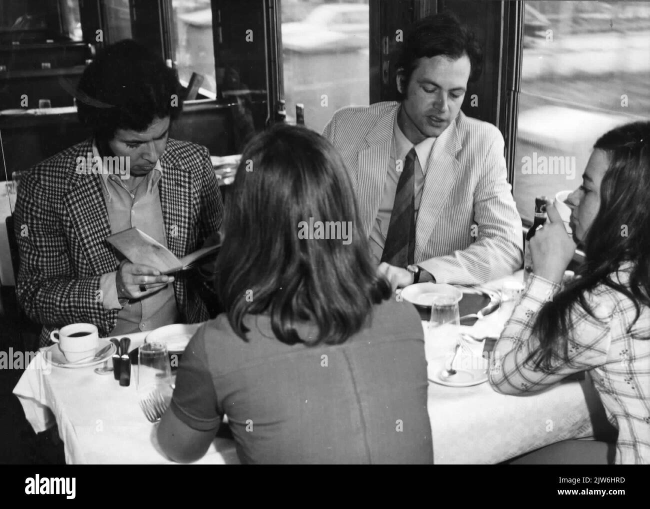 Image of passengers in the restoration car of a d train stock photo alamy