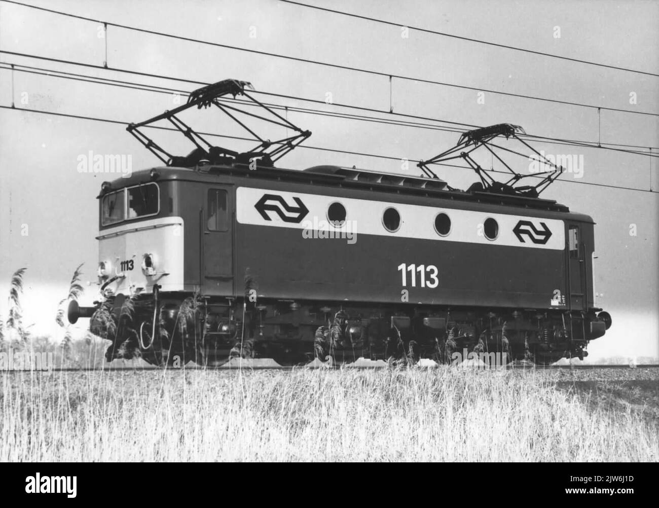 Image of the electric locomotive No. 1113 (series 1100) of the N.S ...