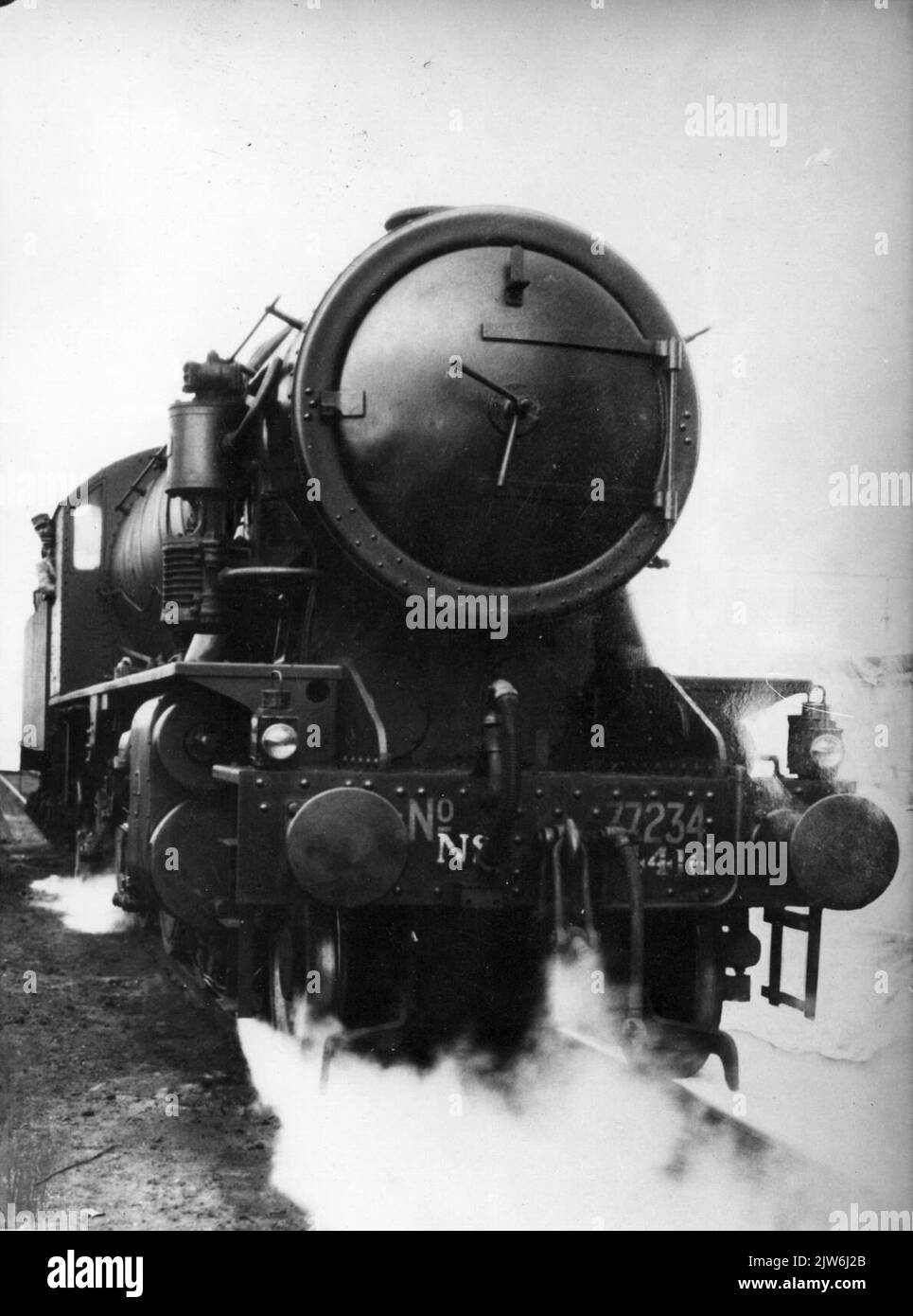Image of the steam locomotive No. 4416 of the N.S. (Series 4300/4400/4500, 'Austerities', Ex War Department No. 77234). Stock Photo