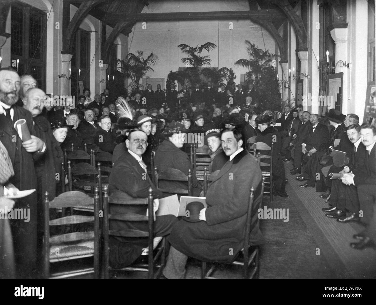Group portrait of the board and guests of the public reading room and