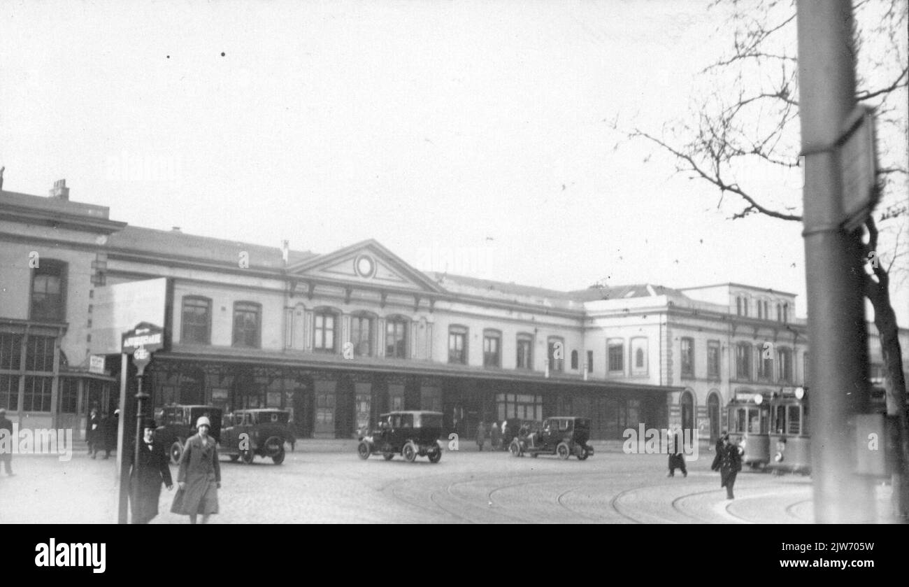 View of Central Station at Stationsplein in Utrecht. Stock Photo