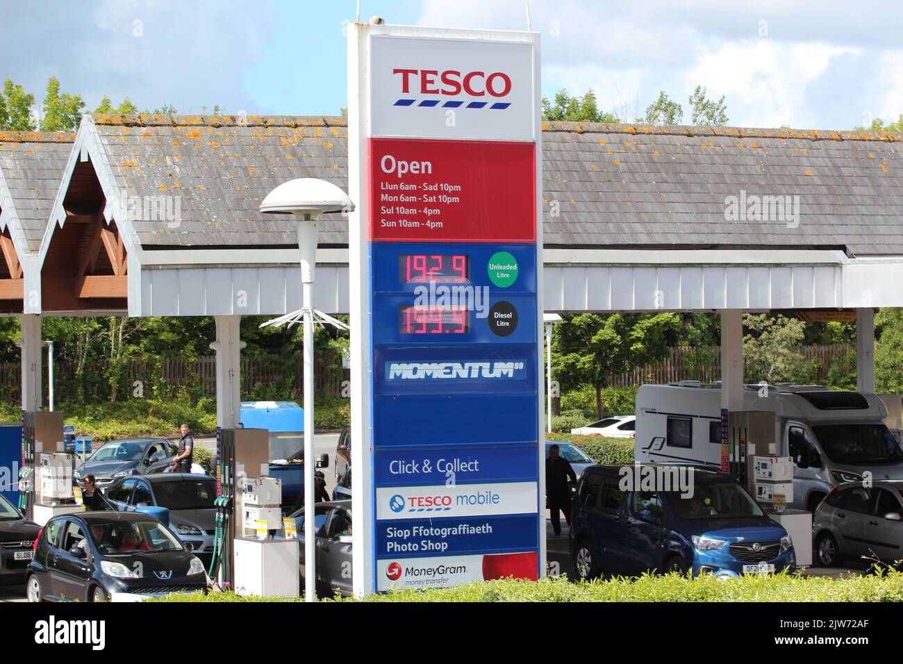 Cost of living fuel prices Stock Photo Alamy