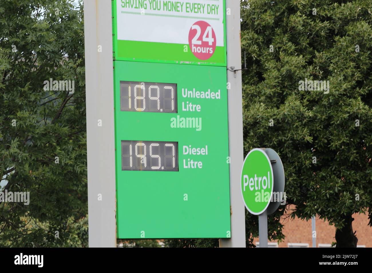 Cost of living fuel prices Stock Photo Alamy