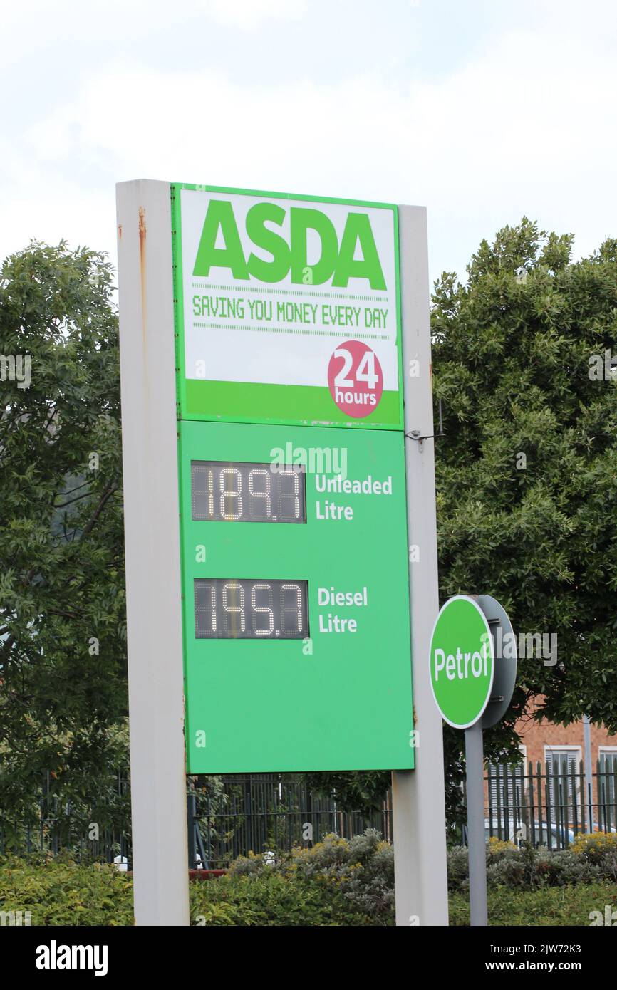 Cost of living fuel prices Stock Photo Alamy