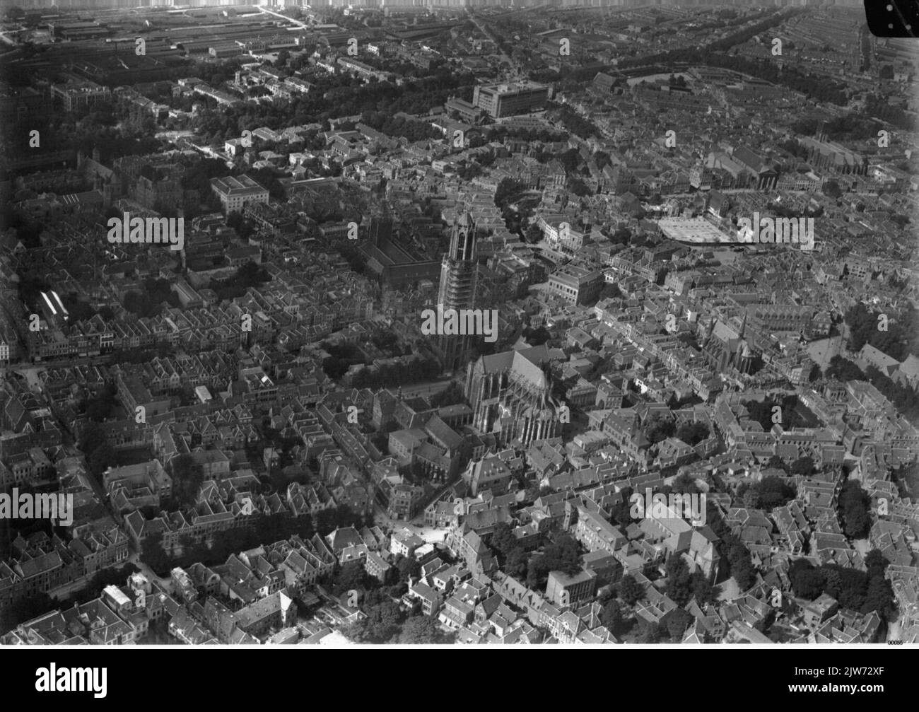 Aerial photo of the city center of Utrecht, from the southeast. In the