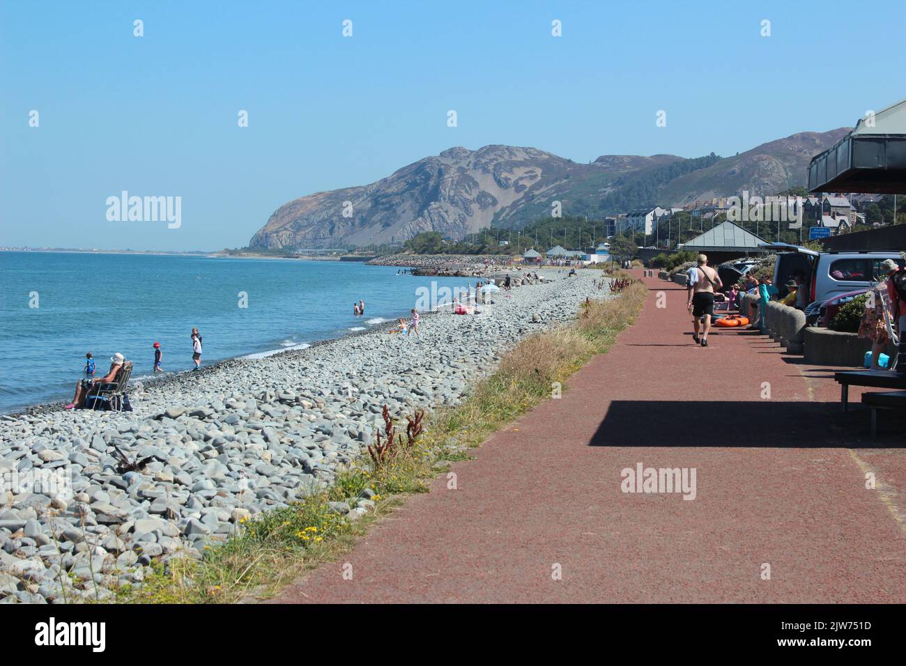 Summer in Penmaenmawr North Wales Stock Photo Alamy