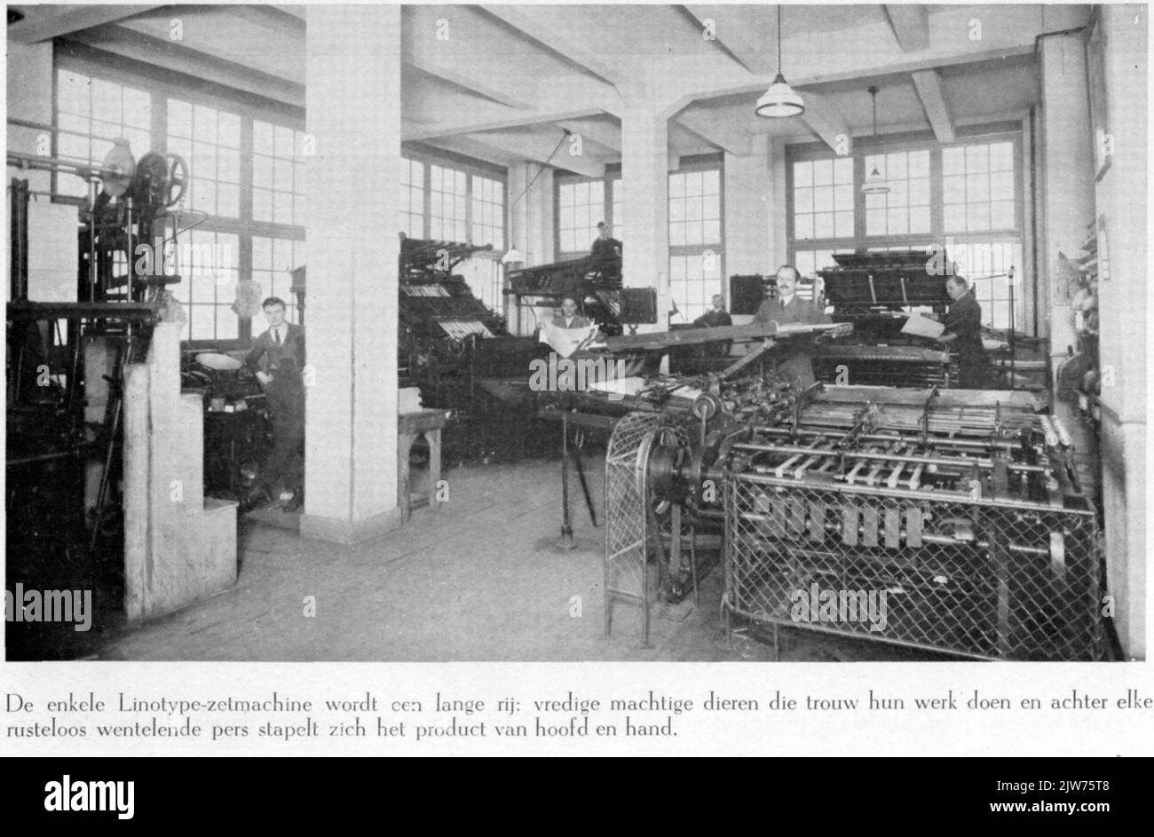Interior of Drukkerij and publishing house Lumax (Shalling 6) in ...