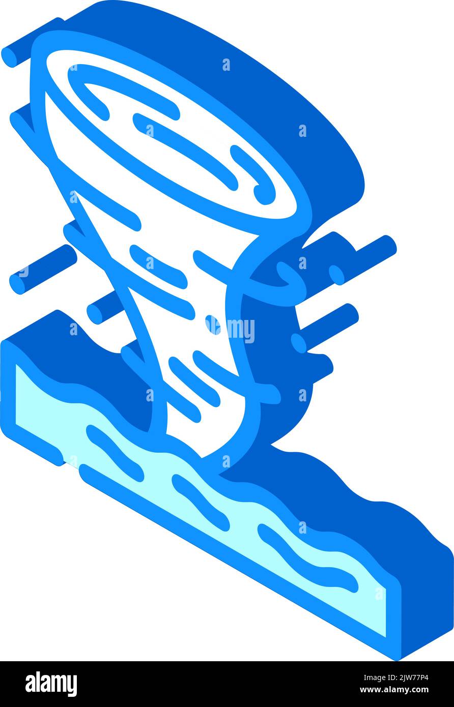 hurricane weather isometric icon vector illustration Stock Vector Image ...
