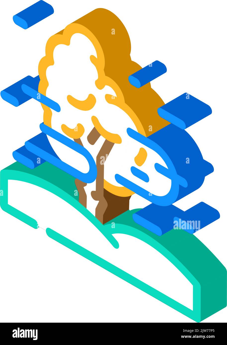fog weather isometric icon vector illustration Stock Vector Image & Art ...