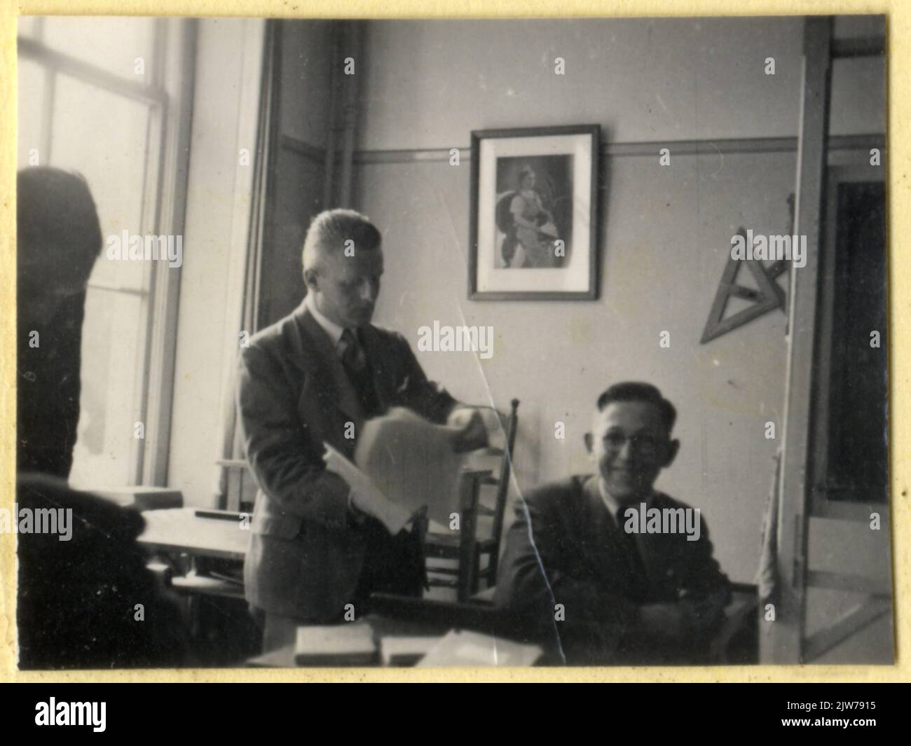 Prop. P. Van Der Schee Picture of P.F. van der Schee, English teacher at the Christian Higher