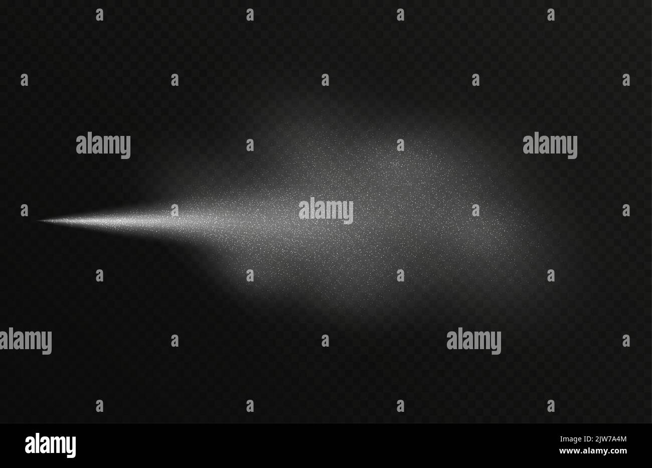 Water spray effect, realistic cosmetic mist, transparent atomizer