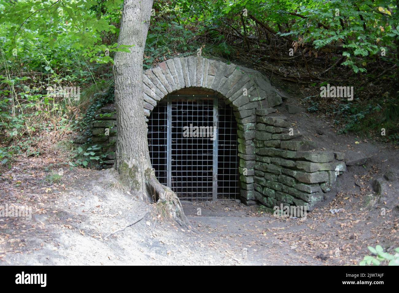 Gate of historic Mine in Witten, Stock Photo
