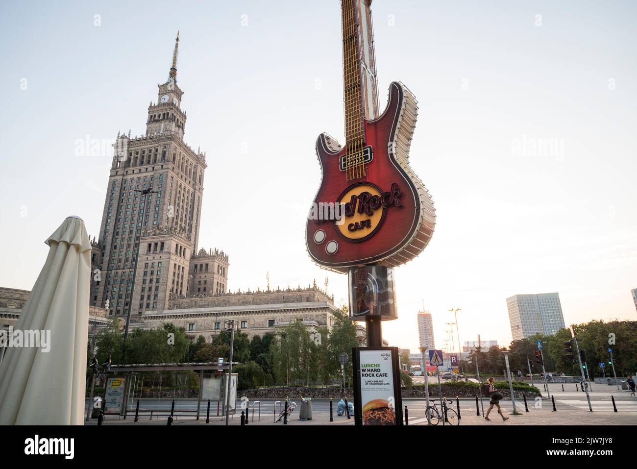 Warsaw Poland - February 13, 2021, house of culture and science in the city center Stock Photo