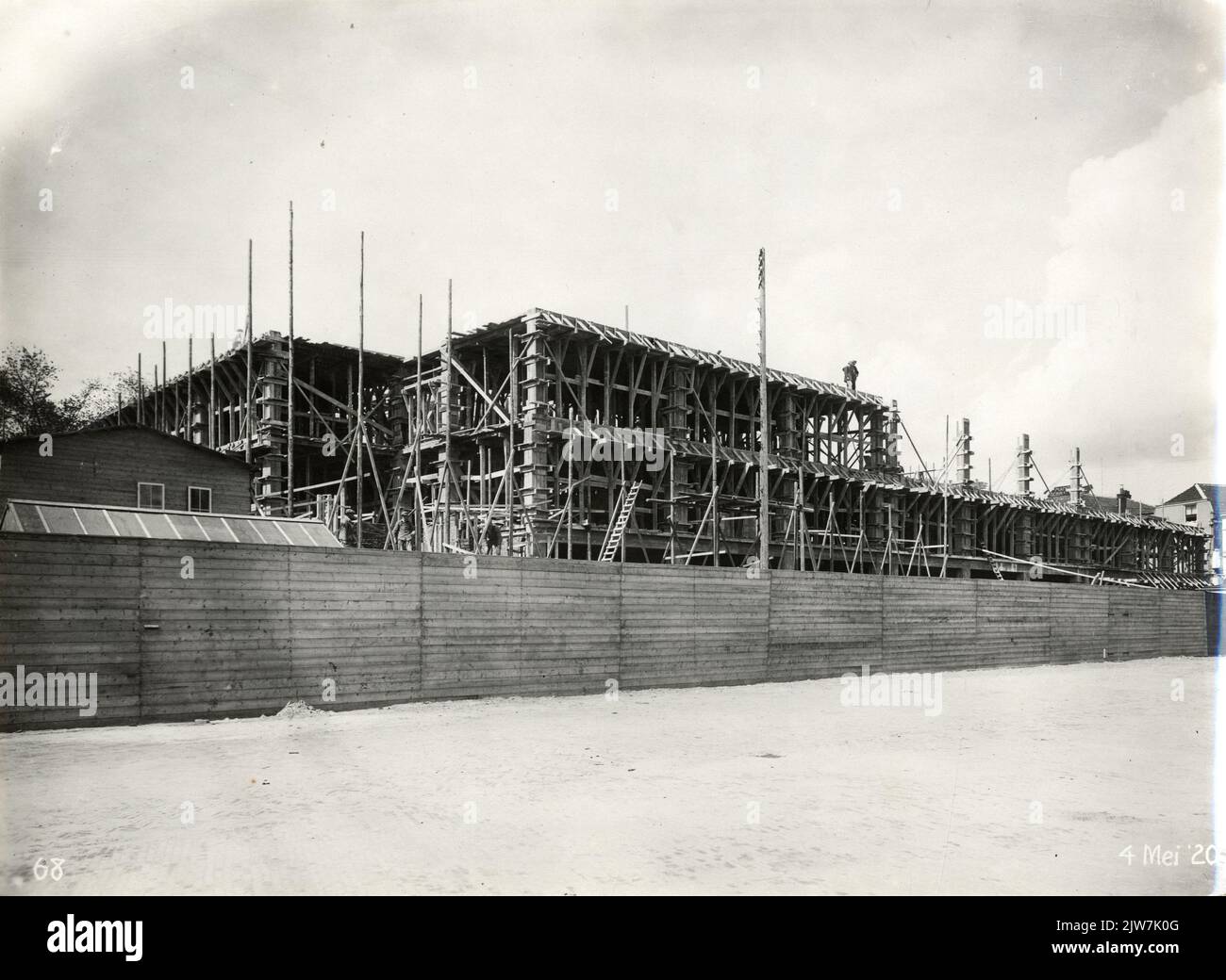 View of the first Jaarbeurs building on Vredenburg in Utrecht Stock ...