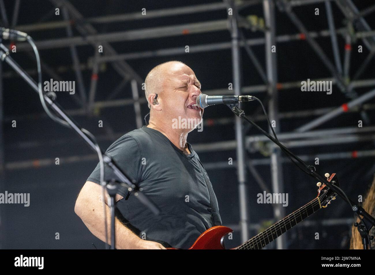 Dorset, UK. Saturday, 3 September, 2022. Black Francis of The Pixies performing at the 2022 edition of the End of the Road festival at Larmer Tree Gardens in Dorset. Photo date: Saturday, September 3, 2022. Photo credit should read: Richard Gray/Alamy Live News Stock Photo