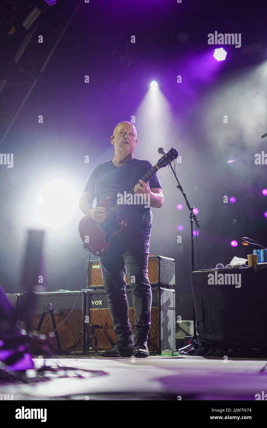 Dorset, UK. Saturday, 3 September, 2022. Black Francis of The Pixies performing at the 2022 edition of the End of the Road festival at Larmer Tree Gardens in Dorset. Photo date: Saturday, September 3, 2022. Photo credit should read: Richard Gray/Alamy Live News Stock Photo