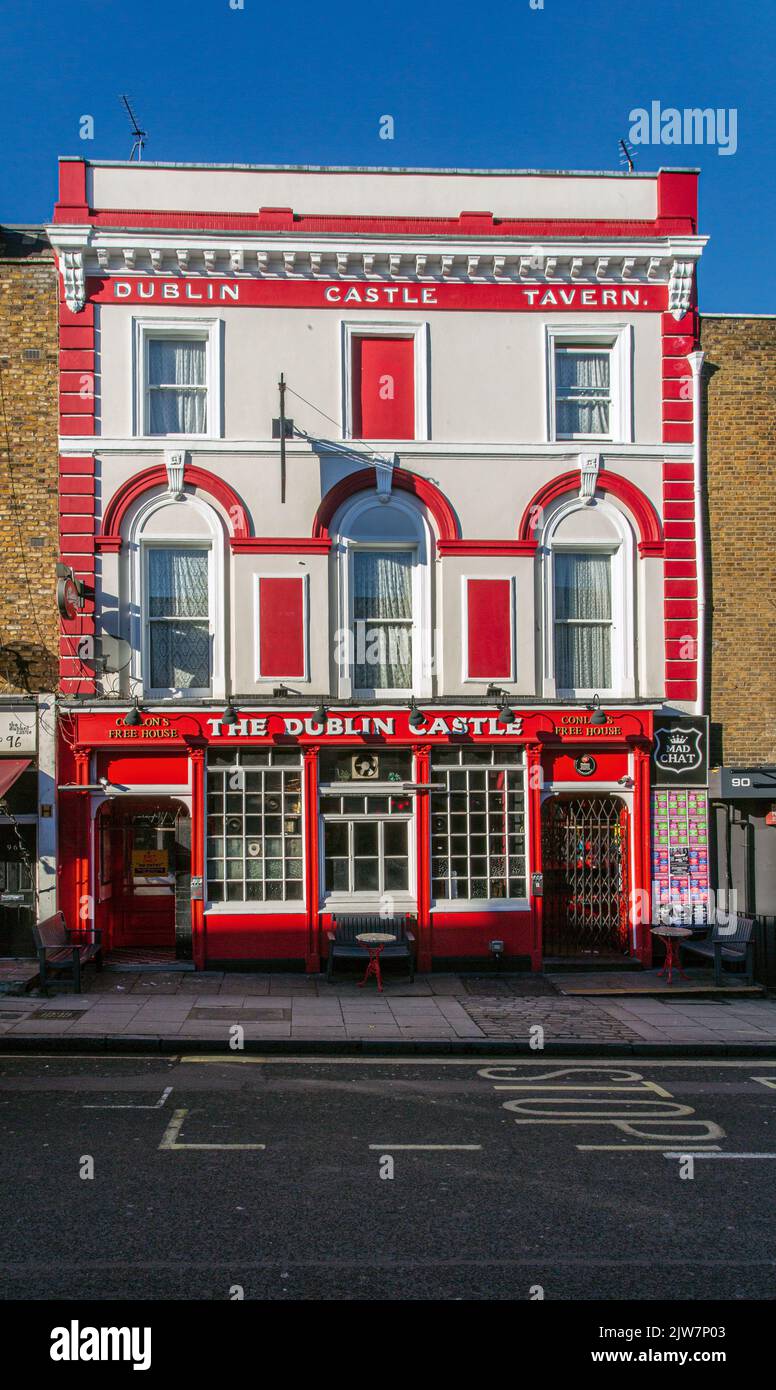 The Dublin Castle exterior of pub at The Parkway, Camden Town, London Borough of Camden, Greater London, England, United Kingdom Stock Photo