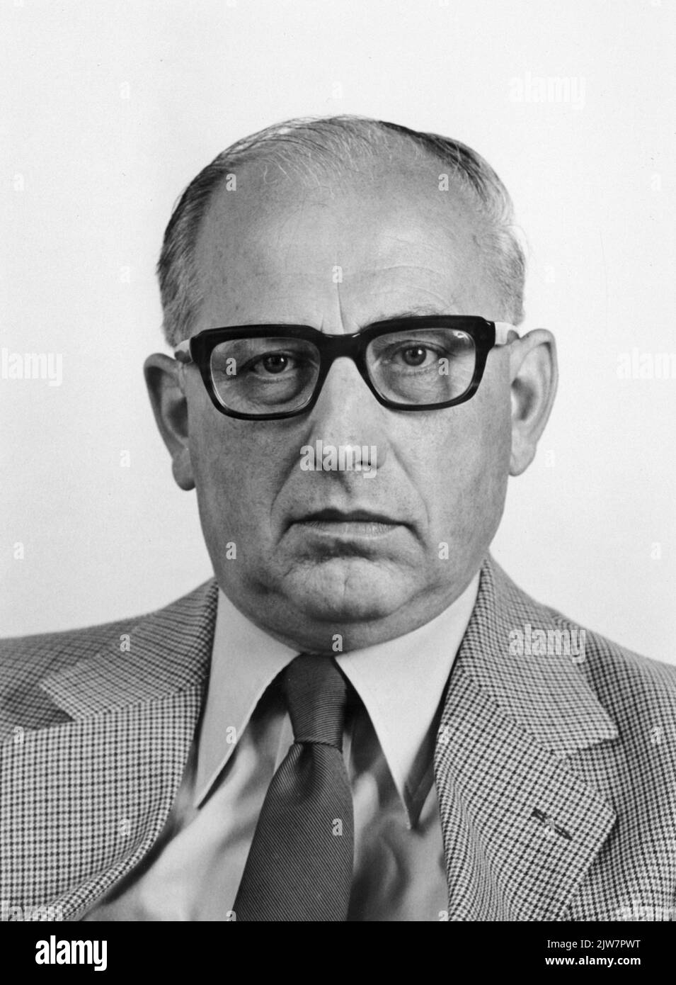 Portrait of G.C. de Haan (1921-1994), member of the Provincial ...