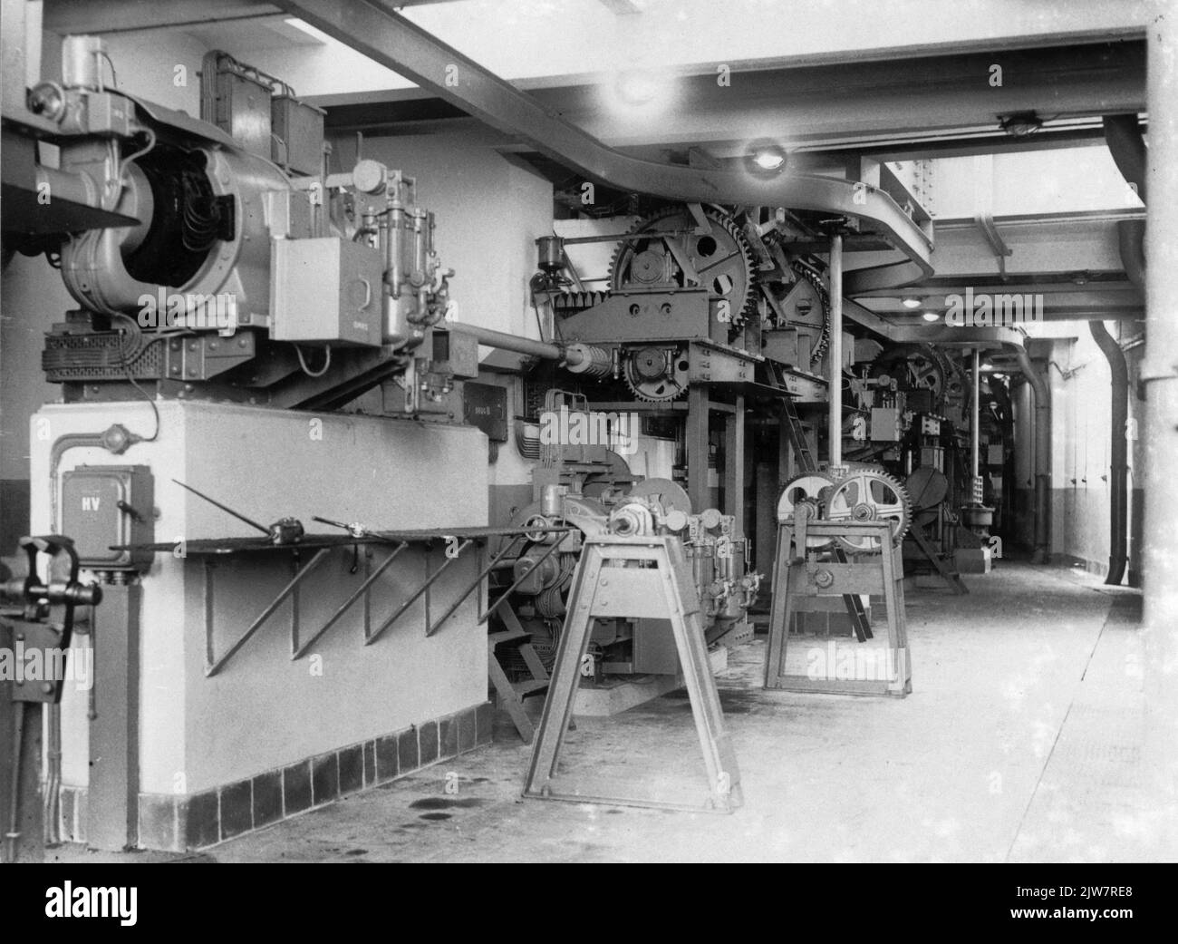 Machine room Bridges Oosterdoksvanvaart Stock Photo Alamy