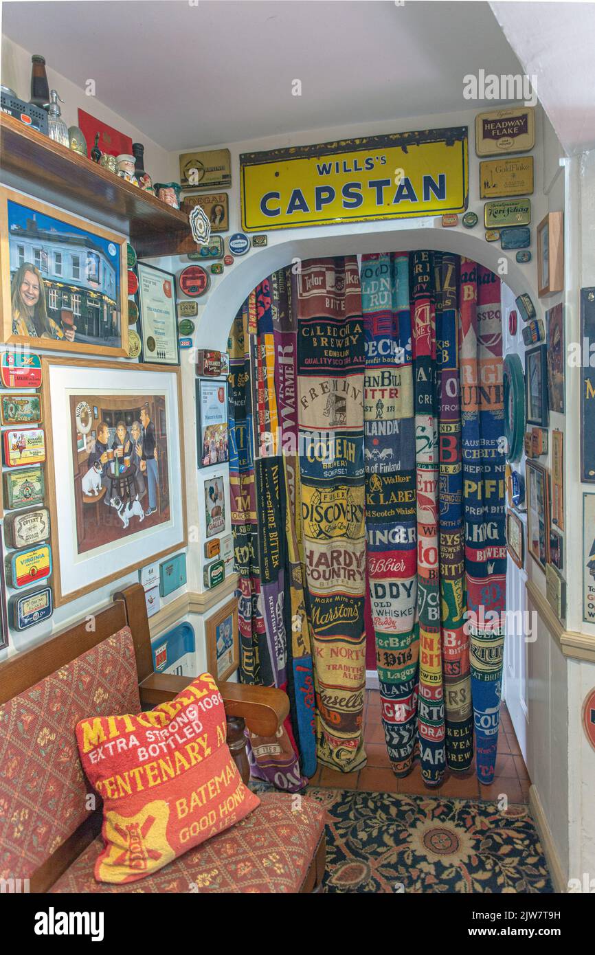The Masons Arms pub interior  , Twickenham , United Kingdom Stock Photo