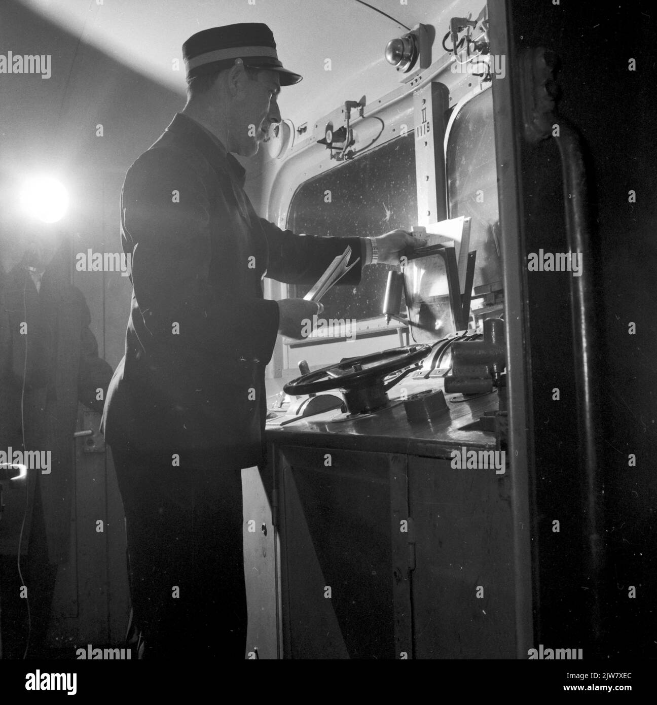 Image of a driver from N.S. While placing his duty roster in the ...