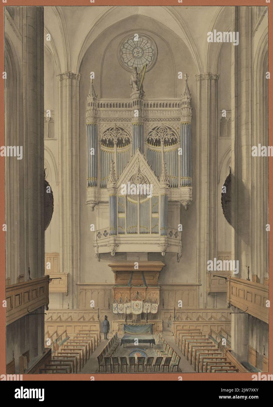 Interior of the Domkerk in Utrecht from the East: Face from 'De ...
