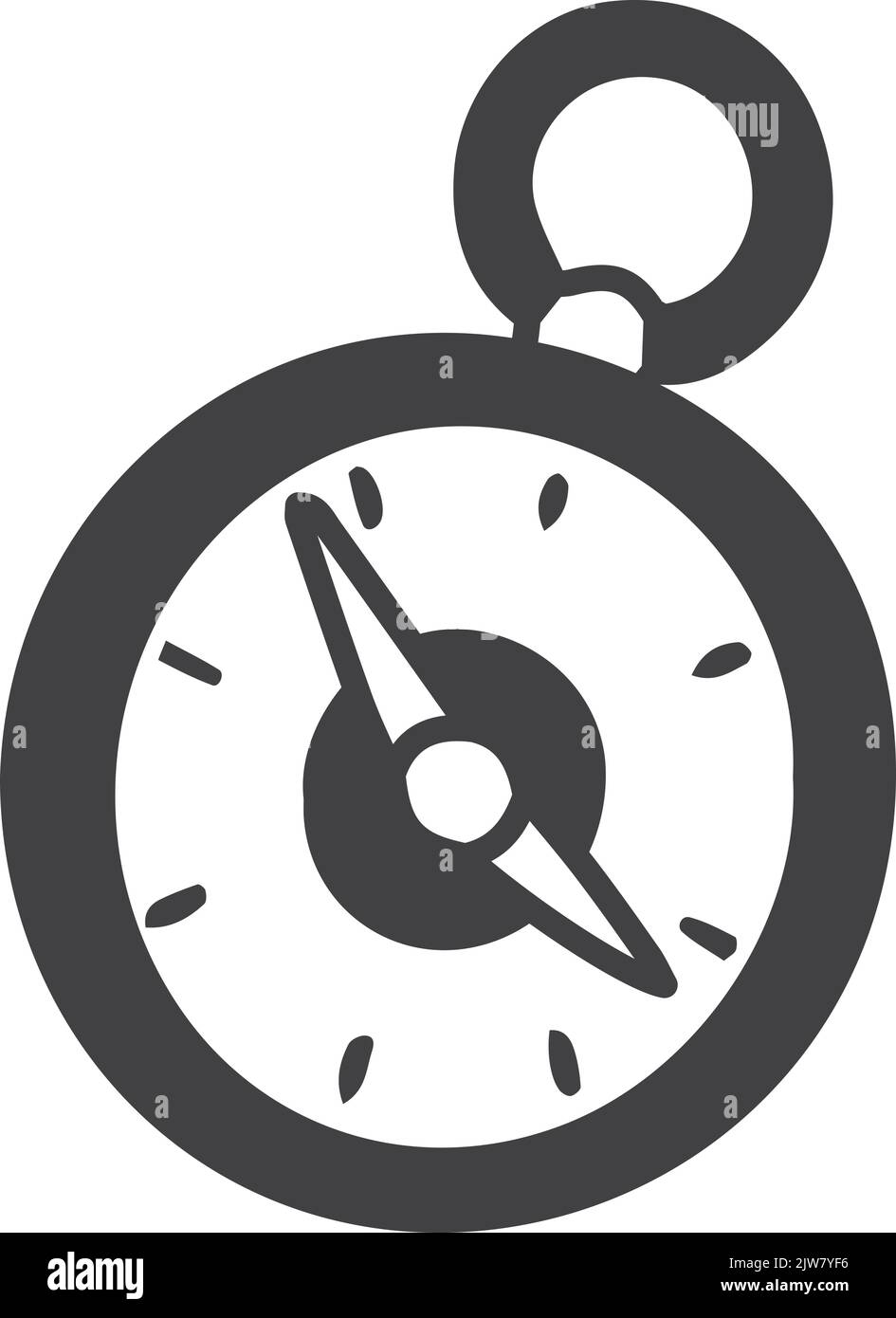 Hand Drawn vintage compass illustration isolated on background Stock