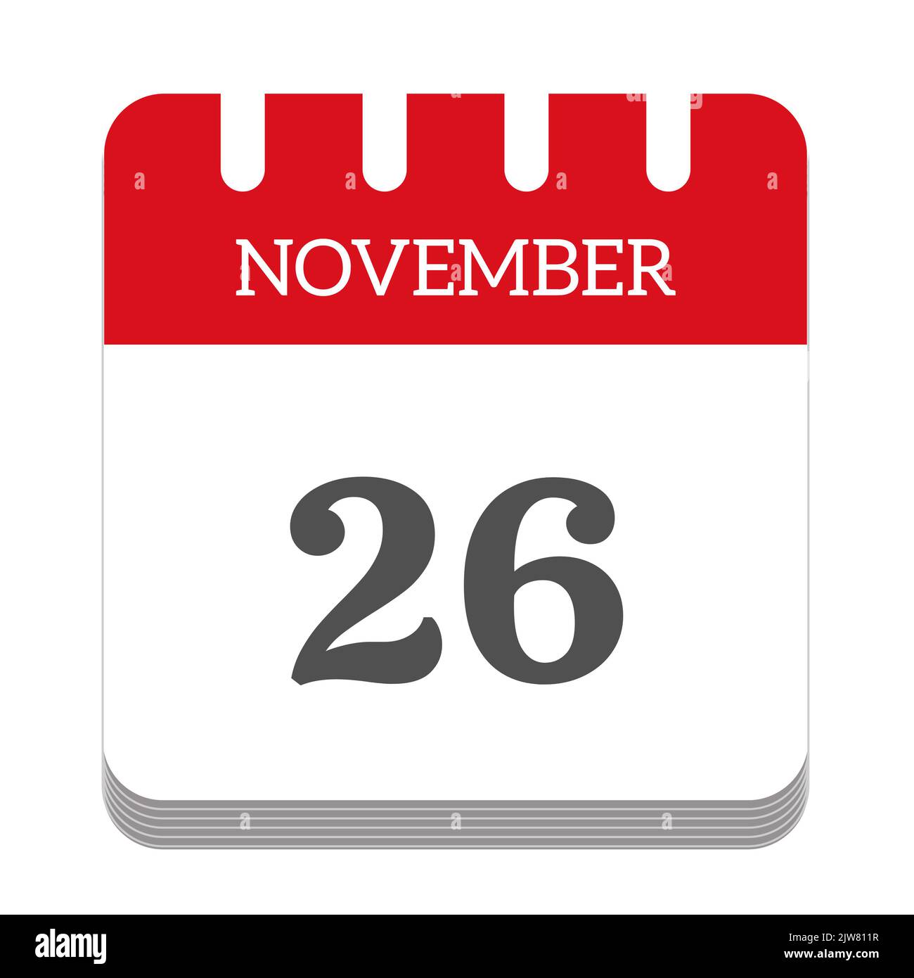 November 26 calendar flat icon Stock Photo Alamy November 26 calendar flat icon Stock Photo Alamy